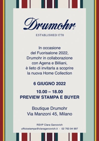 Agena al Fuori Salone 2022 - Home Collection con Drumohr